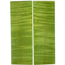 Curly Maple Scales- GREEN- Raffir® Wood - Maker Material Supply