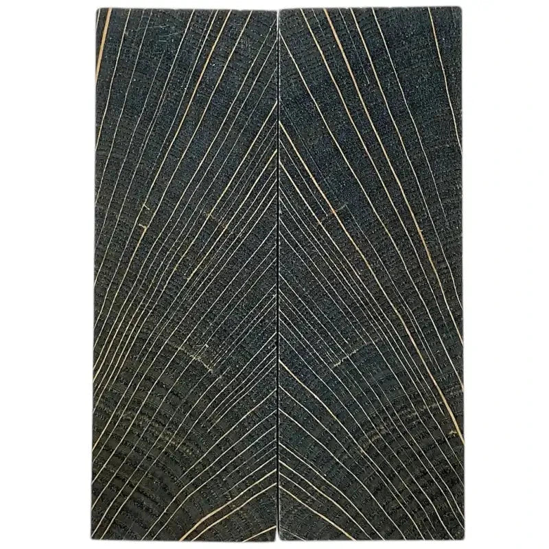 Danish Oak Scales & Block- BLUE- Raffir® Wood - Maker Material Supply