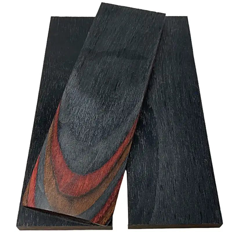 DymaLux "ROYAL JACARANDA" Laminated Wood Knife Handle Scales- 3/8" x 1.5" x 5" - Maker Material Supply
