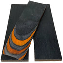 DymaLux "WILDFIRE" Laminated Wood Knife Handle Scales- 3/8" x 1.5" x 5" - Maker Material Supply