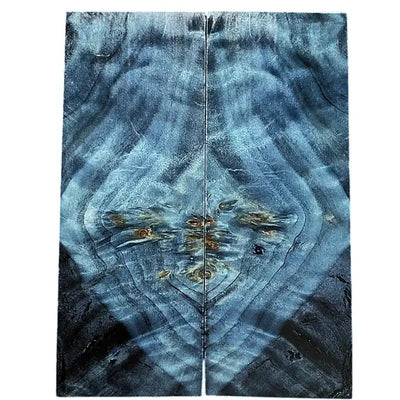 Flamed Poplar- BLUE- Raffir® Wood - Maker Material Supply