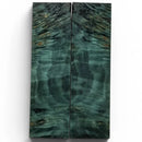 Flamed Poplar Scales & Blocks- TEAL- Raffir® Wood - Maker Material Supply