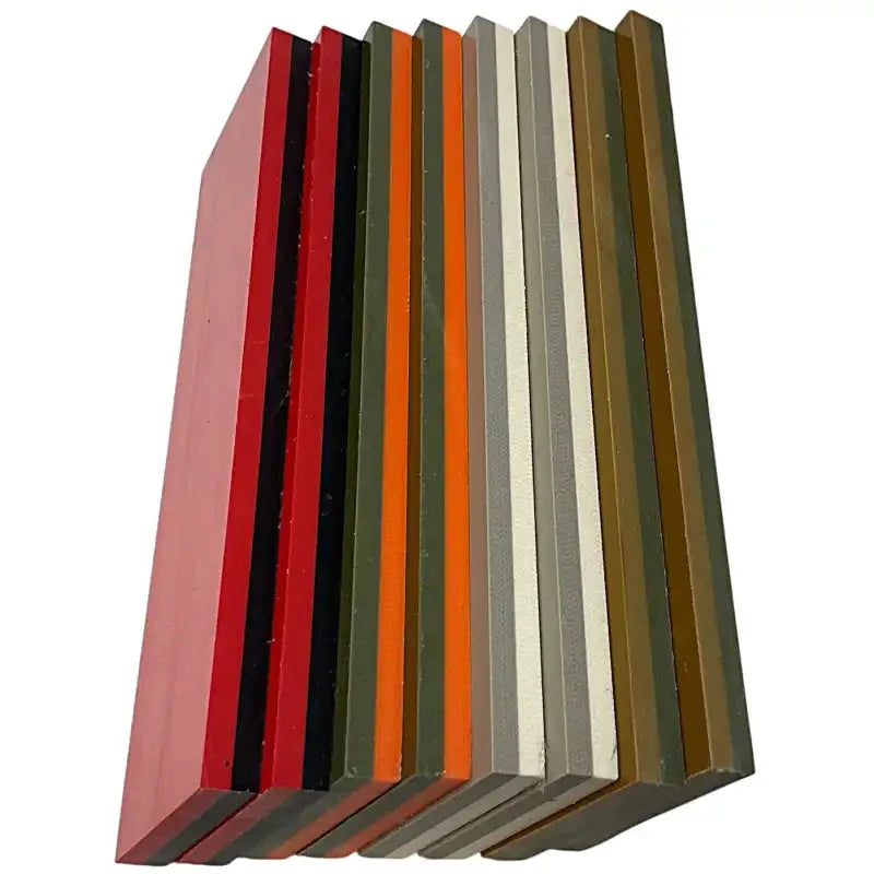 G10 50:50 Dual Colored Scales- 1/4" x 1.5" x 5"- Sample Pack of 4Hobbies & Creative Arts