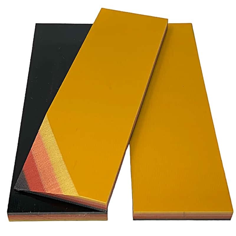 G10 Multicolor Scales- RETRO TRD- Yellow/Orange/Red/Black- 1/4" - Maker Material Supply