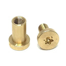 Gulso Bolts- BRASS- Knife Handle Fasteners- 3/8" - Maker Material Supply