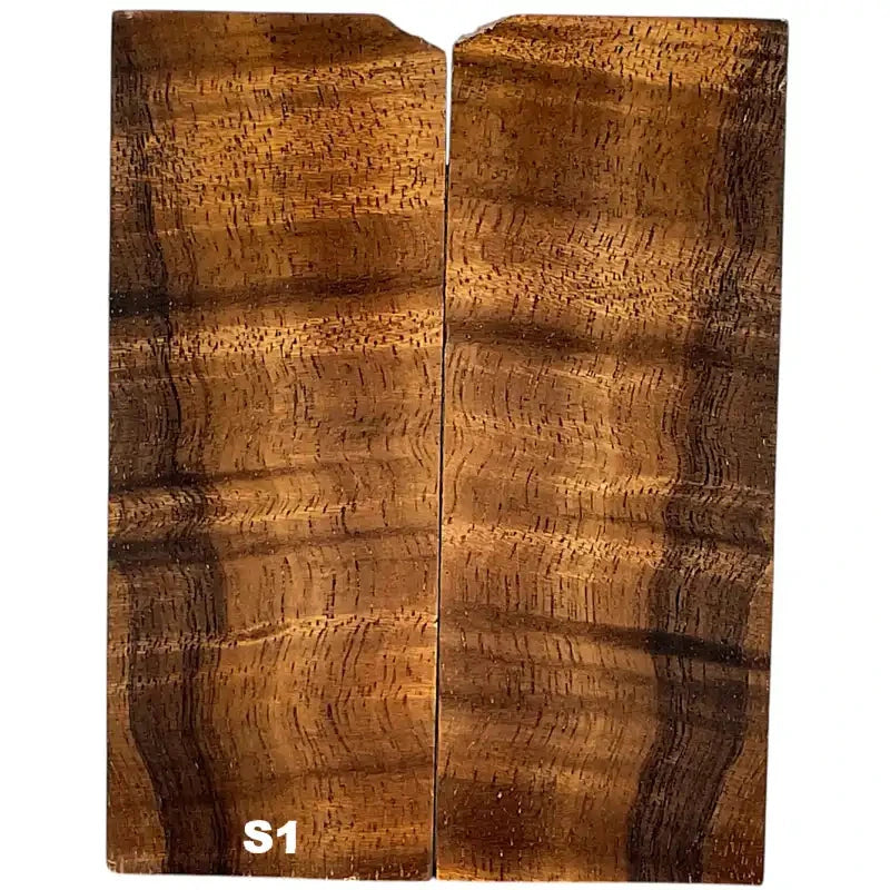 Koa Wood Scales- Professionally Stabilized - Maker Material Supply