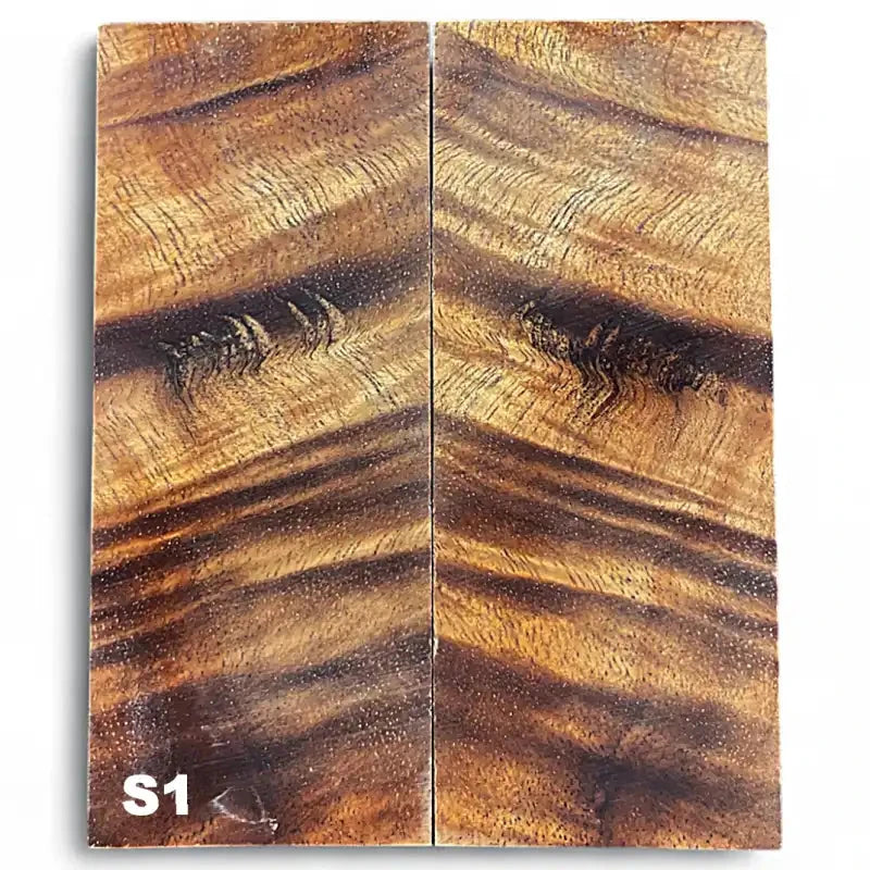 Koa Wood Scales- Professionally Stabilized - Maker Material Supply