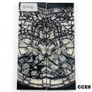 Mammoth Ivory Tusk- CROSSCUT w Black Resin- by Raffir®Hobbies & Creative Arts.24" x 1.6" x 4.9"- CCE8