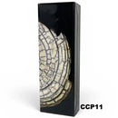 Mammoth Ivory Tusk- HYBRID CROSSCUT w Black Resin- by Raffir® - Maker Material Supply