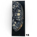 Mammoth Ivory Tusk- HYBRID CROSSCUT w Black Resin- by Raffir®Hobbies & Creative Arts.23" x 1.5" x 4.3"- 1S