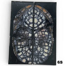 Mammoth Ivory Tusk- HYBRID CROSSCUT w Black Resin- by Raffir®Hobbies & Creative Arts.24" x 1.5" x 4.2"- 6S