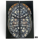 Mammoth Ivory Tusk- HYBRID CROSSCUT w Black Resin- by Raffir®Hobbies & Creative Arts.24" x 1.5" x 4.2"- 8S