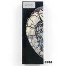 Mammoth Ivory Tusk- HYBRID CROSSCUT w Black Resin- by Raffir® - Maker Material Supply