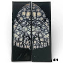 Mammoth Ivory Tusk- HYBRID CROSSCUT w Black Resin- by Raffir®Hobbies & Creative Arts.27" x 1.5" x 4.8"- 4H