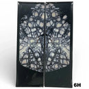 Mammoth Ivory Tusk- HYBRID CROSSCUT w Black Resin- by Raffir®Hobbies & Creative Arts.27" x 1.5" x 4.8"- 6H