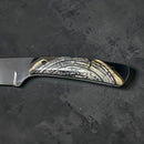 Mammoth Ivory Tusk- HYBRID CROSSCUT w Black Resin- by Raffir® - Maker Material Supply