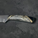 Mammoth Ivory Tusk- HYBRID CROSSCUT w Black Resin- by Raffir® - Maker Material Supply