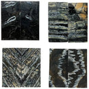 Mammoth Molar Jewelry Sets- 1/8" x 0.9" x 1.8"- BLACK- Raffir® Fossils - Maker Material Supply