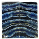 Mammoth Molar Jewelry Sets- 1/8" x 0.9" x 1.8"- BLUE- Raffir® Fossils - Maker Material Supply