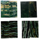 Mammoth Molar Jewelry Sets- 1/8" x 0.9" x 1.8"- DARK GREEN- Raffir® Fossils - Maker Material Supply