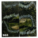 Mammoth Molar Jewelry Sets- 1/8" x 0.9" x 1.8"- DARK GREEN- Raffir® Fossils - Maker Material Supply