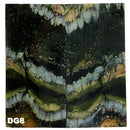 Mammoth Molar Jewelry Sets- 1/8" x 0.9" x 1.8"- DARK GREEN- Raffir® Fossils - Maker Material Supply