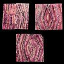 Mammoth Molar Jewelry Sets- 1/8" x 0.9" x 1.8"- PINK- Raffir® Fossils - Maker Material Supply