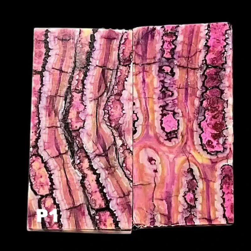 Mammoth Molar Jewelry Sets- 1/8" x 0.9" x 1.8"- PINK- Raffir® FossilsHobbies & Creative ArtsP1