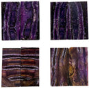 Mammoth Molar Jewelry Sets- 1/8" x 0.9" x 1.8"- PURPLE- Raffir® Fossils - Maker Material Supply