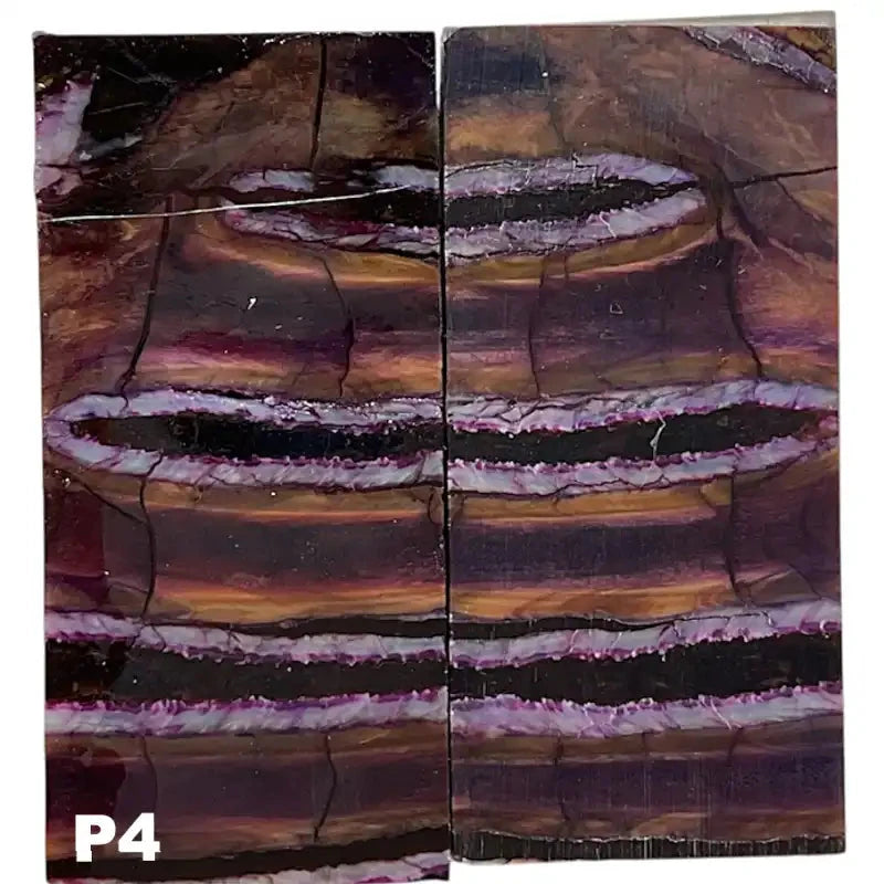 Mammoth Molar Jewelry Sets- 1/8" x 0.9" x 1.8"- PURPLE- Raffir® Fossils - Maker Material Supply