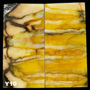 Mammoth Molar Jewelry Sets- 1/8" x 0.9" x 1.8"- YELLOW- Raffir® Fossils - Maker Material Supply