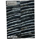 Mammoth Molar Scales- 1/8" x 1.4" x 3.7"- BLACK- Raffir® Fossils - Maker Material Supply