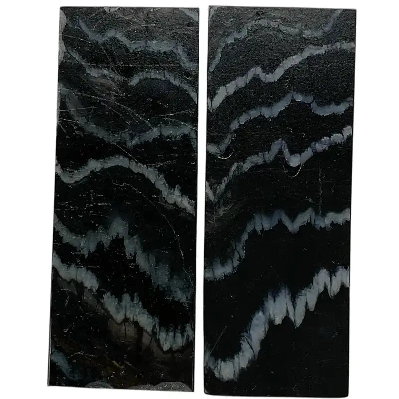 Mammoth Molar Scales- BLACK- .13" x 1.3" x 3.7"- Raffir® Fossils- MMS-10 - Maker Material Supply