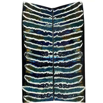 Mammoth Molar Scales- BLUE- .19" x 1.4" x 4.6"- Raffir® Fossils- MMB4 - Maker Material Supply