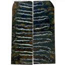 Mammoth Molar Scales- BLUE- .23" x 1.6" x 4.8"- Raffir® Fossils- MMS13 - Maker Material Supply