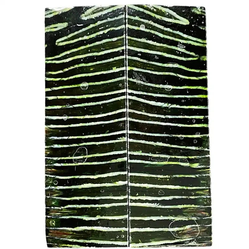 Mammoth Molar Scales- GREEN- .26" x 1.6" x 4.8"- Raffir® Fossils- MM10 - Maker Material Supply