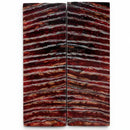 Mammoth Molar Scales- RED- .24" x 1.6" x 4.8"- Raffir® Fossils- MMSR6 - Maker Material Supply