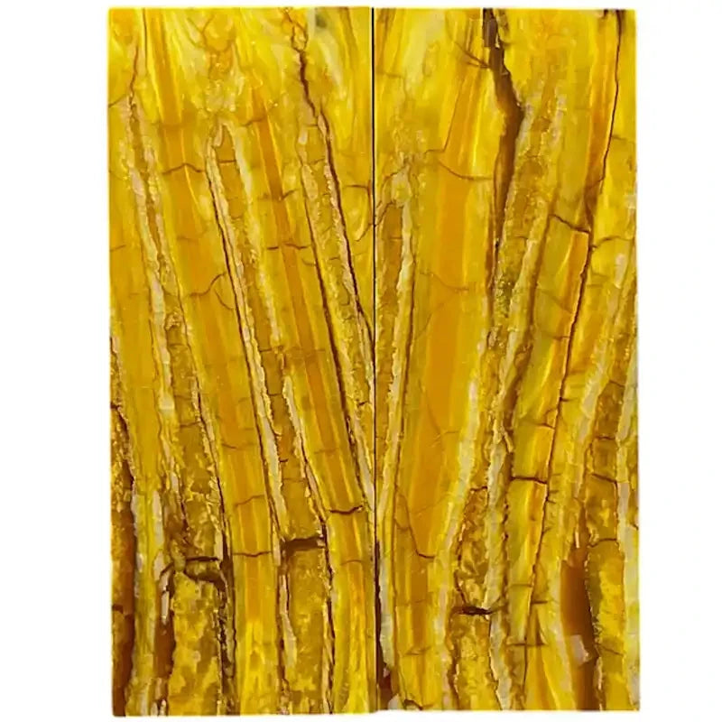 Mammoth Molar Scales- YELLOW- .15" x 1.4" x 3.7"- Raffir® Fossils- MY3 - Maker Material Supply