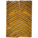 Mammoth Molar Scales- YELLOW- .24" x 1.6" x 4.7"- Raffir® Fossils- MMSY8 - Maker Material Supply
