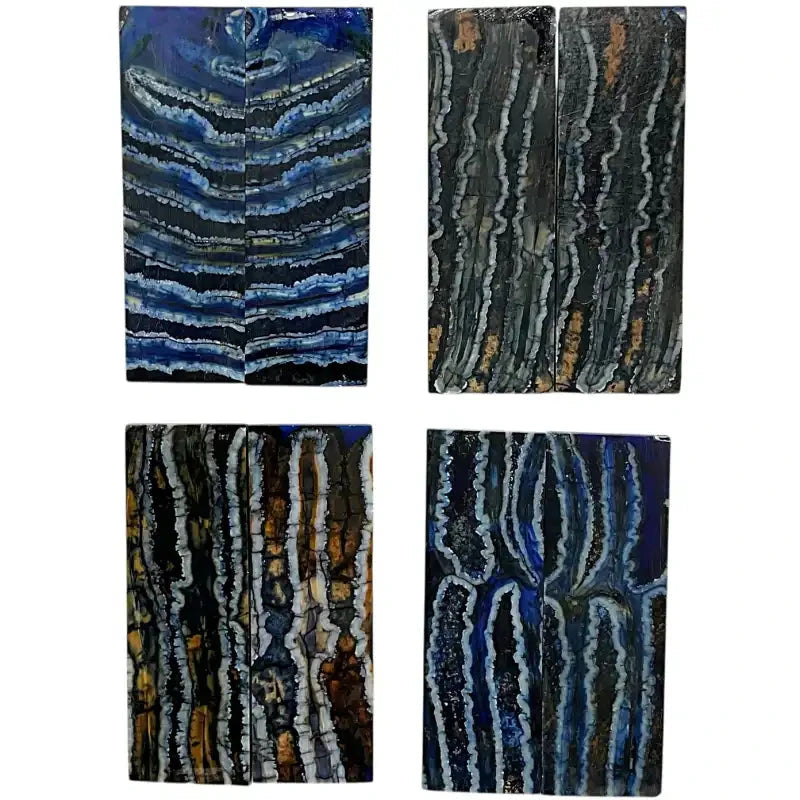 Mammoth Molar Small Sets- 1/8" x 1" x 3"- BLUE- Raffir® Fossils - Maker Material Supply
