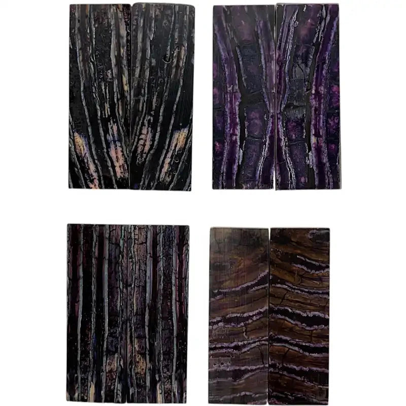 Mammoth Molar Small Sets- 1/8" x 1" x 3"- PURPLE- Raffir® Fossils - Maker Material Supply