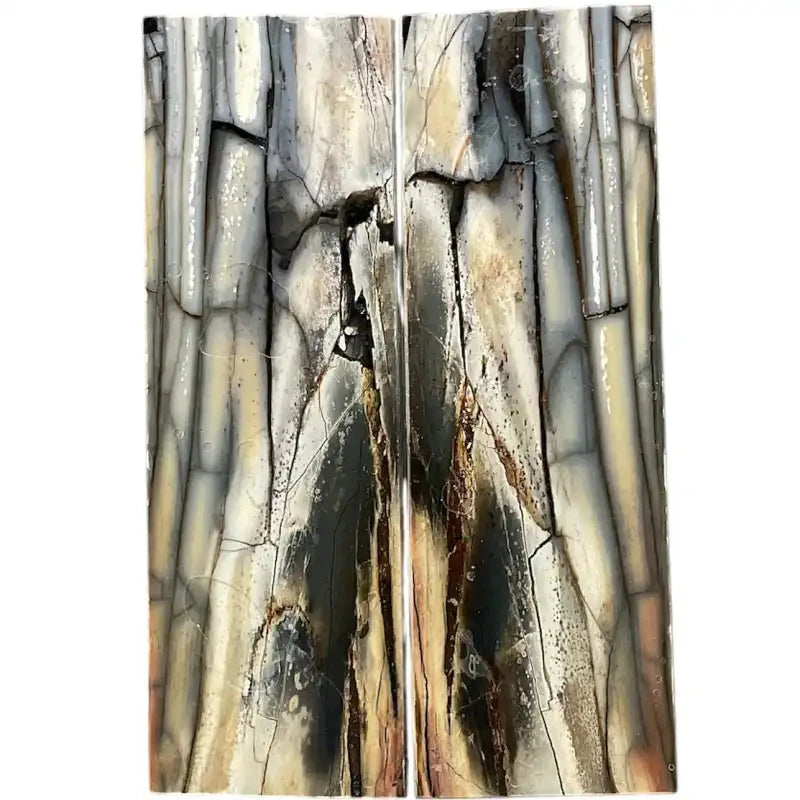 Mammoth Tusk Ivory Scales- .20" x 1.5" x 4.9"- Raffir® Fossils- MT31 - Maker Material Supply