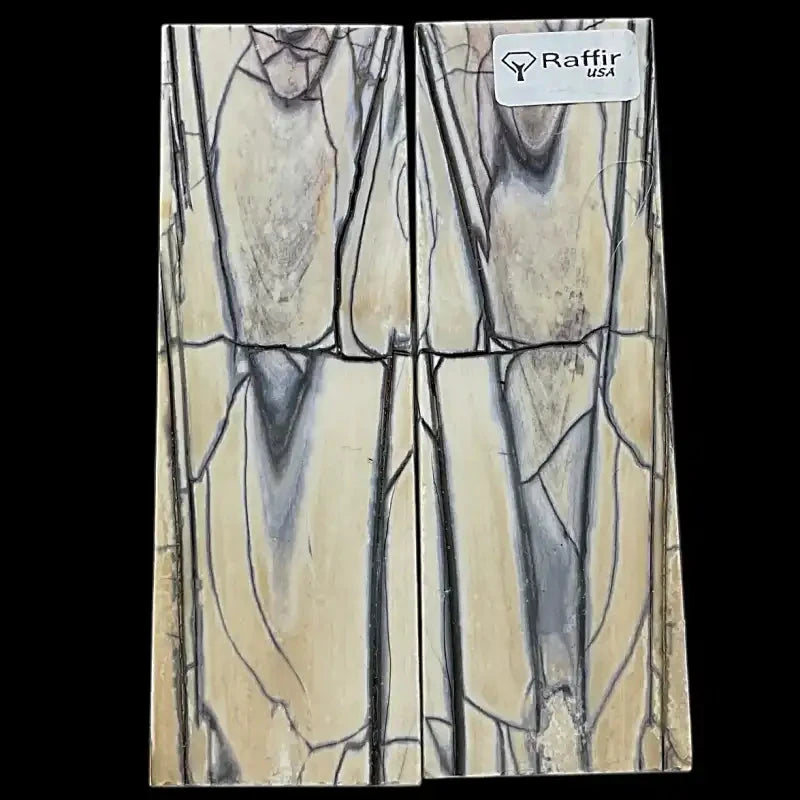 Mammoth Tusk Ivory Scales- .21" x 1.6" x 5.0"- Raffir® Fossils- MT44 - Maker Material Supply