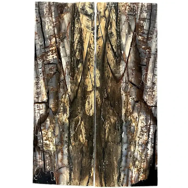 Mammoth Tusk Ivory Scales- .24" x 1.6" x 4.9"- Raffir® Fossils- MT28 - Maker Material Supply