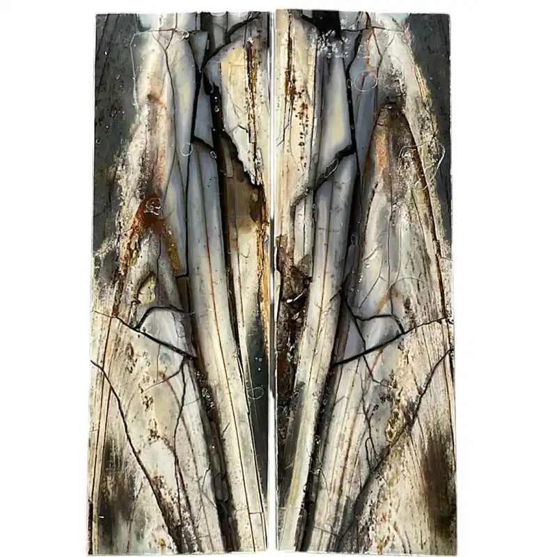 Mammoth Tusk Ivory Scales- .24" x 1.6" x 4.9"- Raffir® Fossils- MT29 - Maker Material Supply