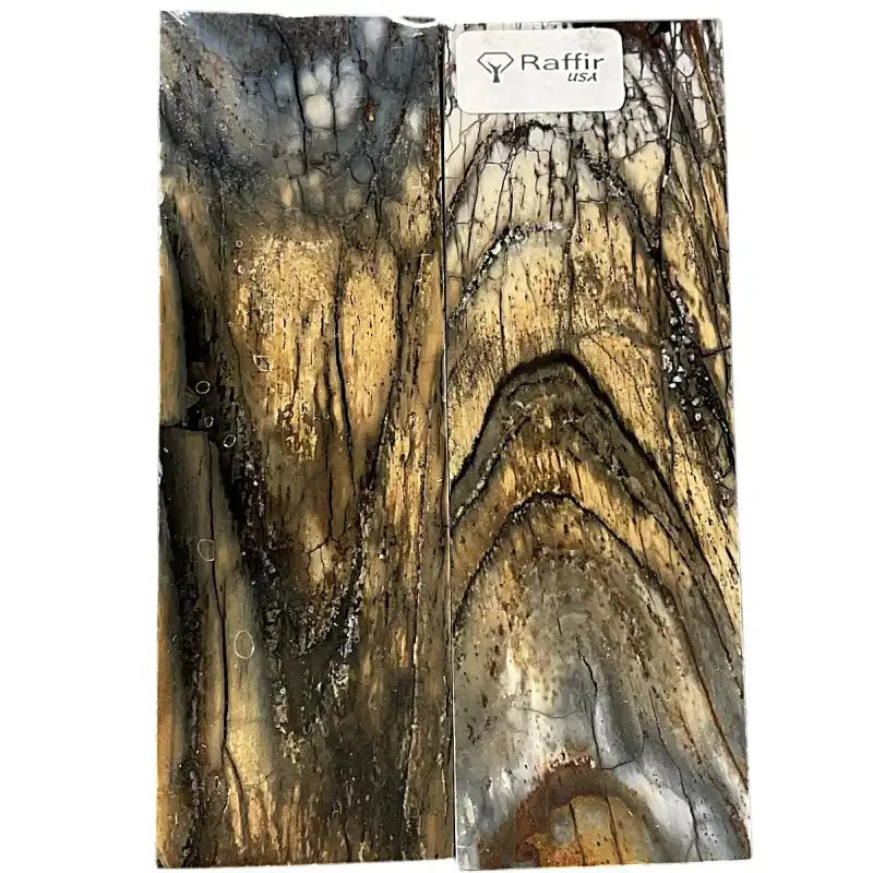 Mammoth Tusk Ivory Scales- .26" x 1.6" x 4.8"- Raffir® Fossils- MT50 - Maker Material Supply