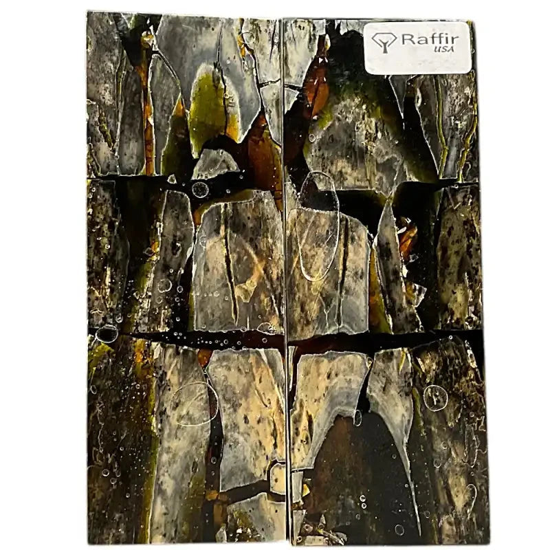 Mammoth Tusk Ivory Scales- .27" x 1.6" x 4.7"- Raffir® Fossils- MT49 - Maker Material Supply