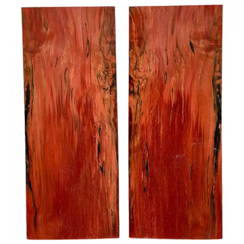 Masur Birch Wood- RED CURLY- Stabilized & Dyed by Raffir® - Maker Material Supply