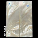 Mother of Pearl- Knife Handle Scales- AAA Grade- 0.1" x .9" x 2.5" - Maker Material Supply