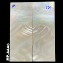Mother of Pearl- Knife Handle Scales- AAA Grade- 0.11" x 1.1" x 2.95" - Maker Material Supply